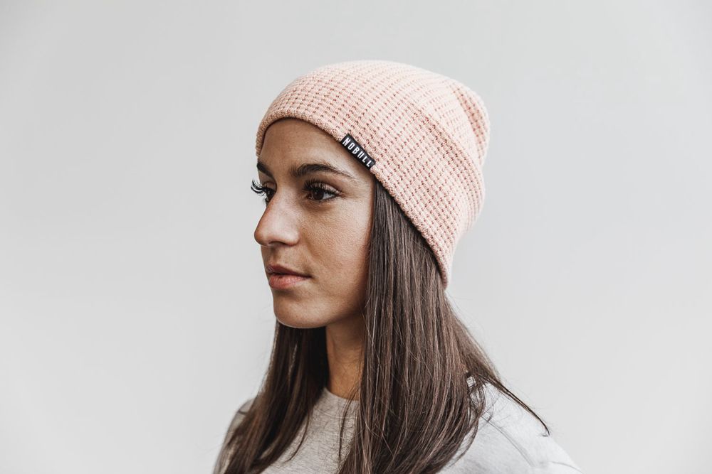 NOBULL Beanie - Nobull Waffle Roze (502761-ZPF)